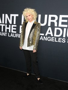 Lady Gaga at Saint Laurent Fall 2016