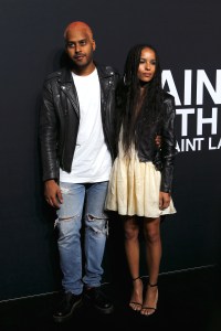 Twin Shadow and Zoe Kravitz at Saint Laurent Fall 2016