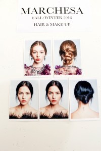 Backstage at Marchesa RTW Fall 2016