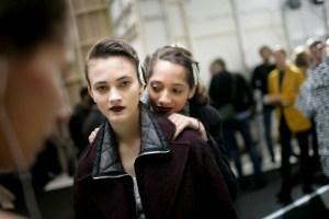 Backstage at Marni Fall 2016