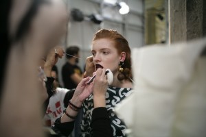 Backstage at Marni Fall 2016