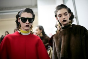 Backstage at Marni Fall 2016