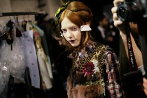 Backstage at Antonio Marras Fall 2016
