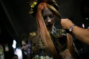 Backstage at Antonio Marras Fall 2016