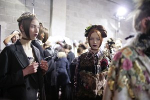 Backstage at Antonio Marras Fall 2016