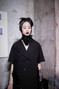 Backstage at Antonio Marras Fall 2016