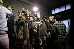 Backstage at Antonio Marras Fall 2016