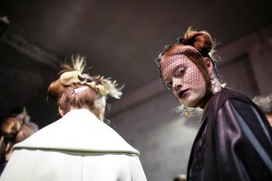 Backstage at Antonio Marras Fall 2016
