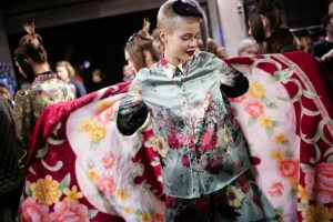 Backstage at Antonio Marras Fall 2016