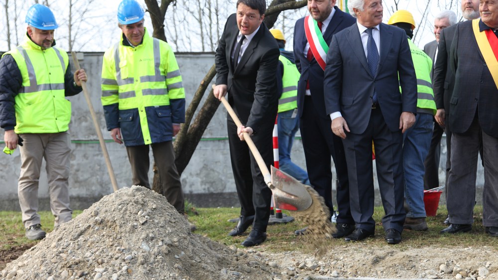 Matteo Renzi and Roberto Martone