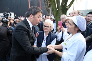 Matteo Renzi visiting ICR.