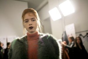 Backstage at Marco de Vincenzo Fall 2016
