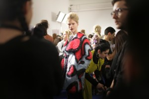 Backstage at Marco de Vincenzo Fall 2016