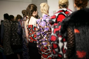 Backstage at Marco de Vincenzo Fall 2016