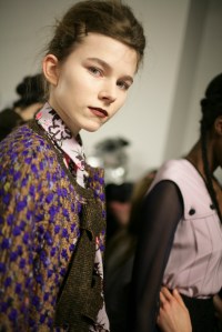 Backstage at Marco de Vincenzo Fall 2016
