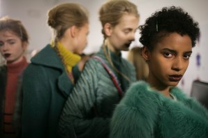 Backstage at Marco de Vincenzo Fall 2016