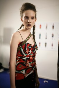 Backstage at Marco de Vincenzo Fall 2016