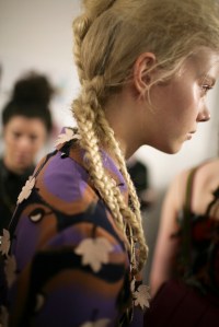 Backstage at Marco de Vincenzo Fall 2016