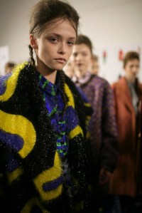 Backstage at Marco de Vincenzo Fall 2016