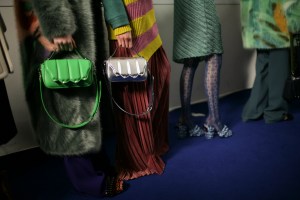 Backstage at Marco de Vincenzo Fall 2016
