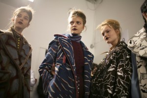 Backstage at Marco de Vincenzo Fall 2016