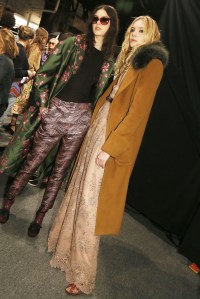 Backstage at Monique Lhuillier RTW Fall 2016