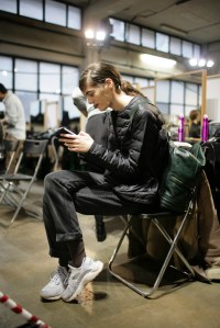 Backstage at MSGM Fall 2016