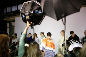 Backstage at MSGM Fall 2016