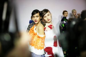 Backstage at MSGM Fall 2016