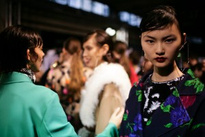 Backstage at MSGM Fall 2016