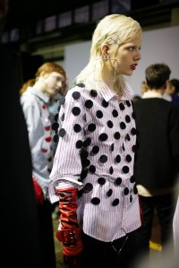 Backstage at MSGM Fall 2016