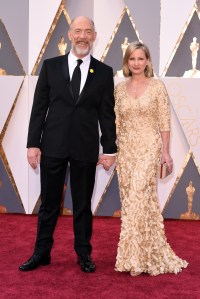JK Simmons and Michelle Schumacher 2016 oscars