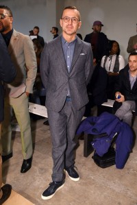 Steven Kolb AT Perry Ellis show, Front Row, Fall Winter 2016, New York Fashion Week: Men's, America - 03 Feb 2016