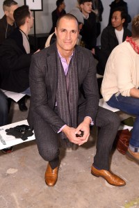 Nigel Barker Perry Ellis show, Front Row, Fall Winter 2016, New York Fashion Week: Men's, America - 03 Feb 2016