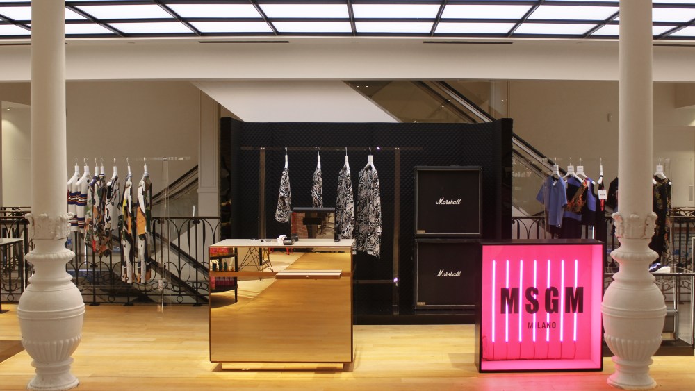 MSGM Opens Two Pop Up Stores in Paris