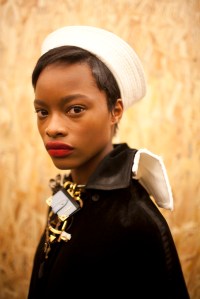 Backstage at Prada Fall 2016