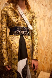 Backstage at Prada Fall 2016