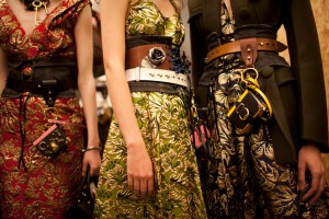 Backstage at Prada Fall 2016