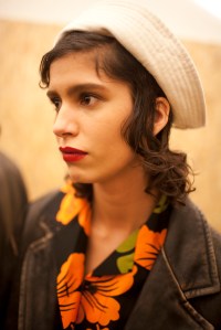 Backstage at Prada Fall 2016