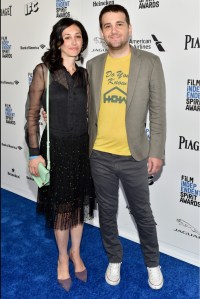 Annie Mitchell and David Robert Mitchell 2016 Independent Spirit Awards Red Carpet