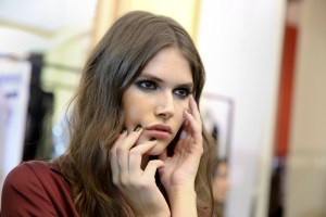 Backstage at Roberto Cavalli Fall 2016