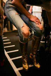Backstage at Roberto Cavalli Fall 2016