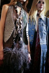 Backstage at Roberto Cavalli Fall 2016