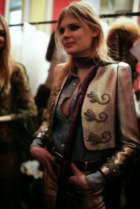 Backstage at Roberto Cavalli Fall 2016