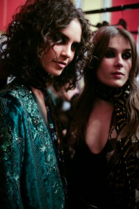 Backstage at Roberto Cavalli Fall 2016