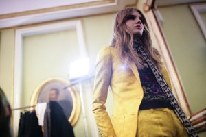 Backstage at Roberto Cavalli Fall 2016