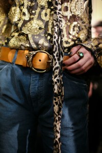 Backstage at Roberto Cavalli Fall 2016