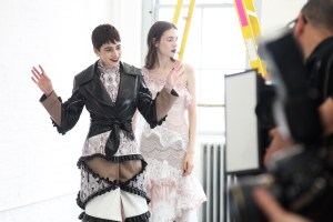 Backstage at Rodarte RTW Fall 2016