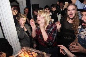 Kirsten Dunst and Kate Mulleavy at Rodarte After Party Fall 26
