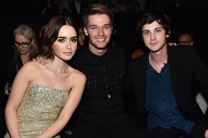 Lily Collins, Patrick Schwarzenegger and Logan Lerman